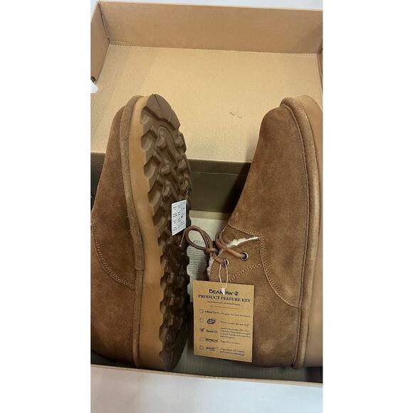 NWB! BEARPAW Men's Spencer Chukka Winter Boots Hickory 10.5 - Picture 4 of 10